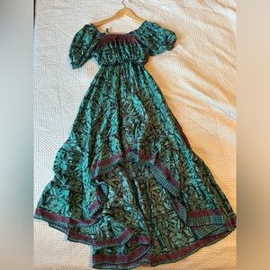 2 Piece Top/Skirt 100% Silk Outfit/Dress Asymmetric